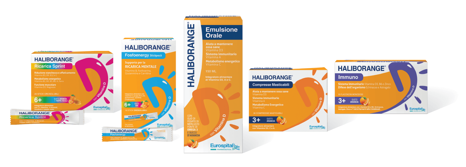 La gamma completa dei prodotti Haliborange